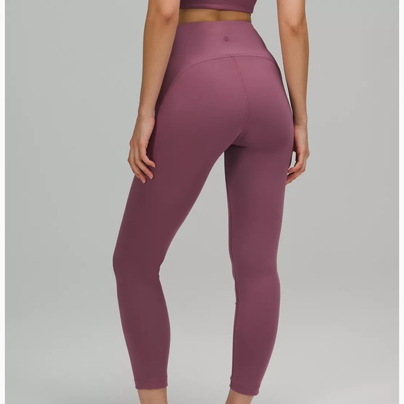 LULULEMON INSTILL HR TIGHT 25” LUXE SOFT FOUR-WAY STRETCH IN GRAY LAVENDER SZ 6 - Picture 7 of 16